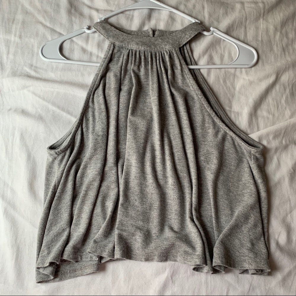 Francesca’s collection grey halter top